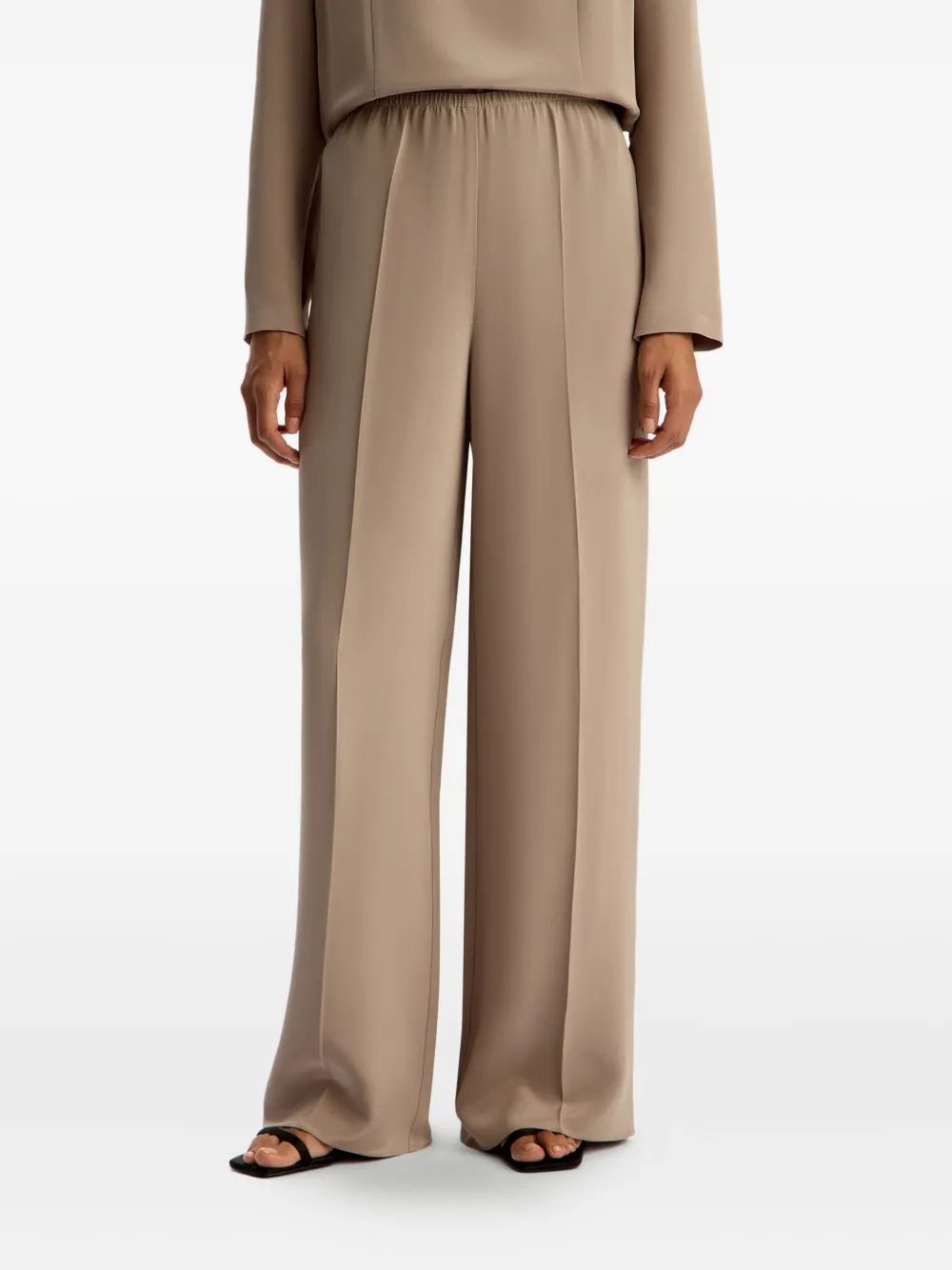 12 STOREEZ Zijden broek Bruin