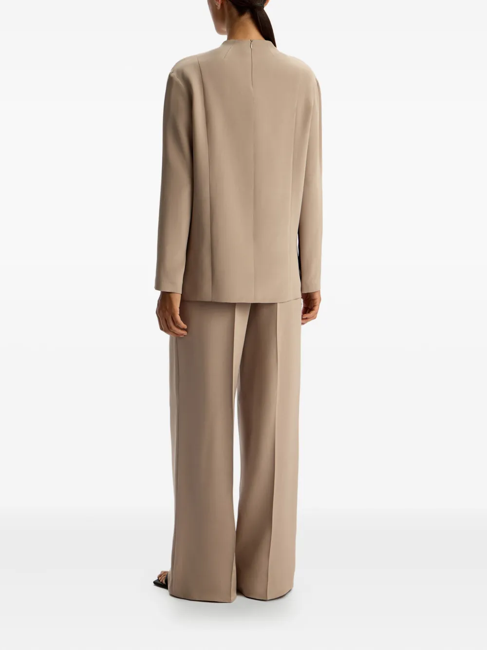 12 STOREEZ Zijden broek Bruin