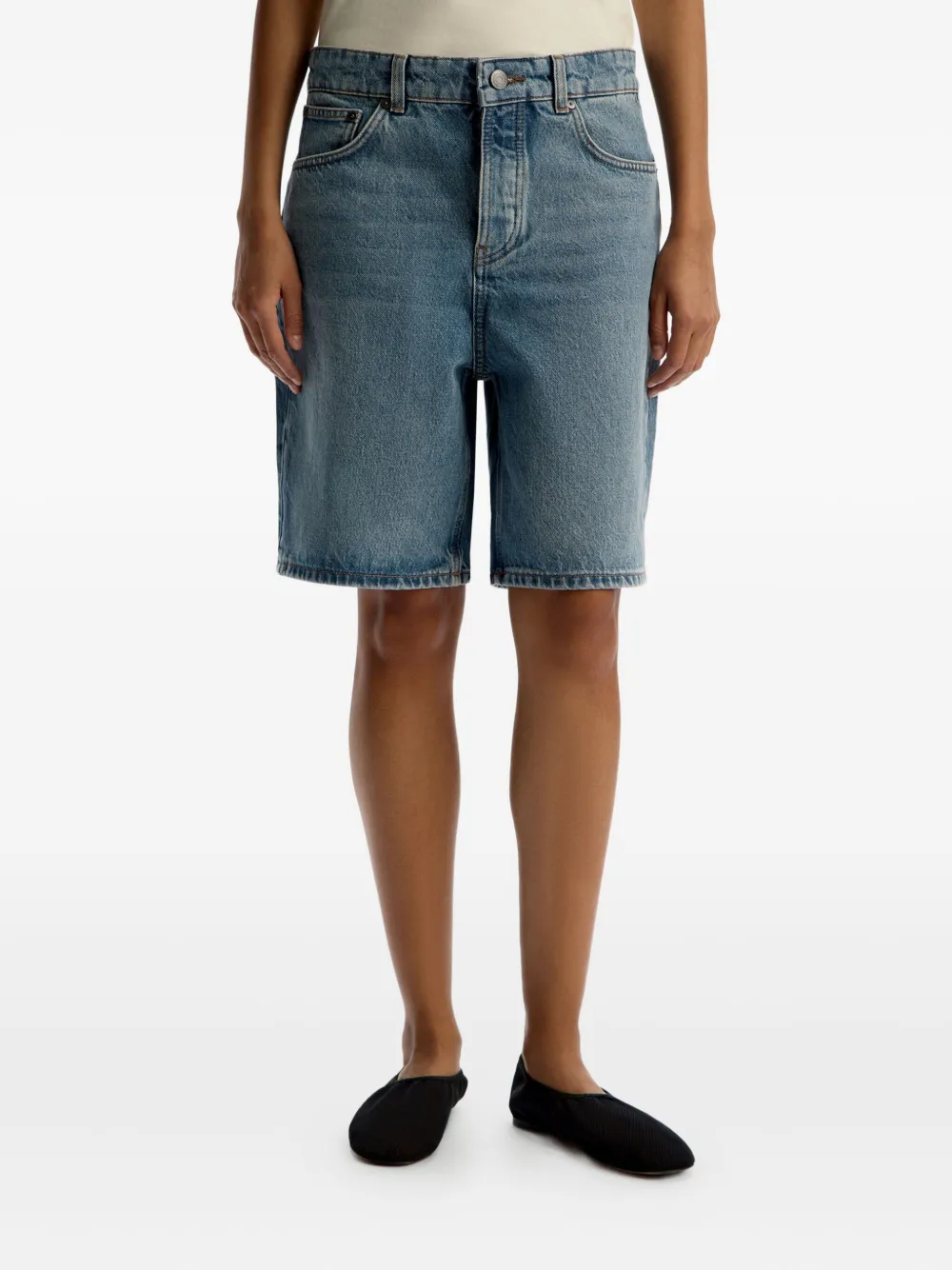 12 STOREEZ Denim shorts Blauw
