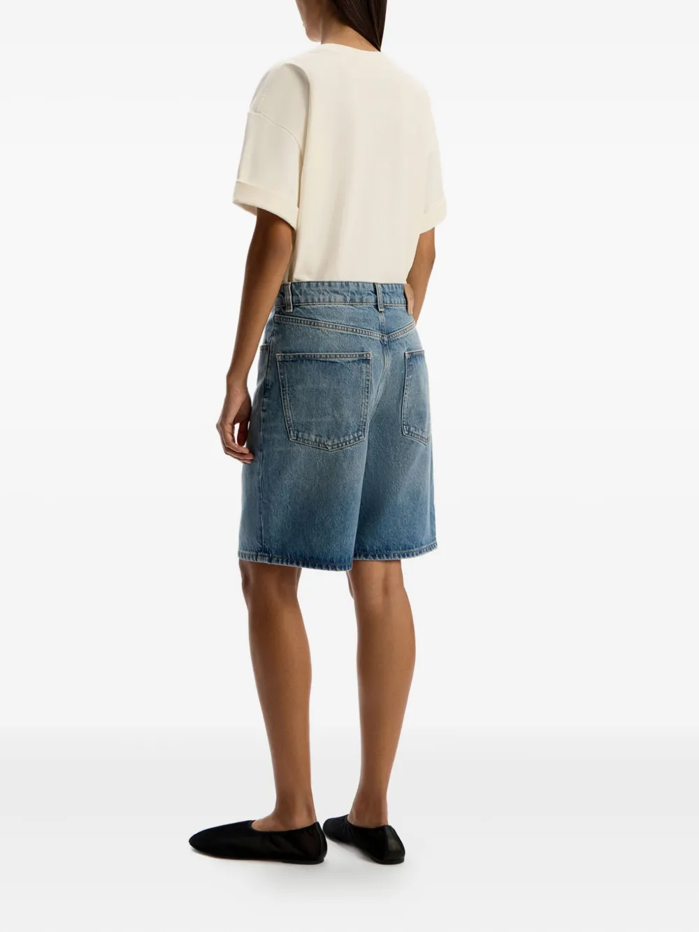 12 STOREEZ Denim shorts Blauw