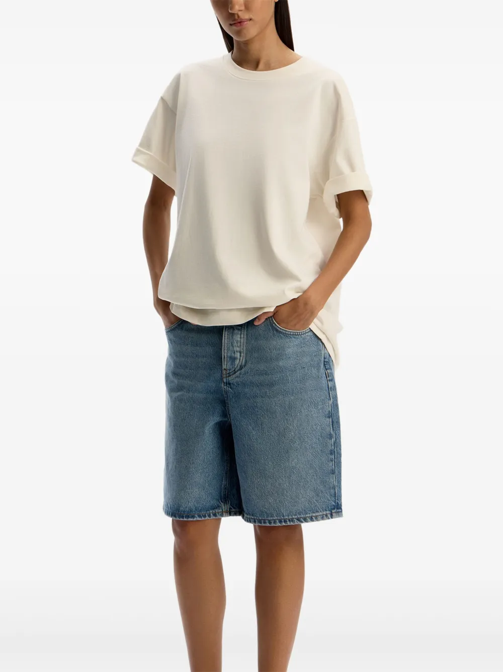 12 STOREEZ Denim shorts Blauw