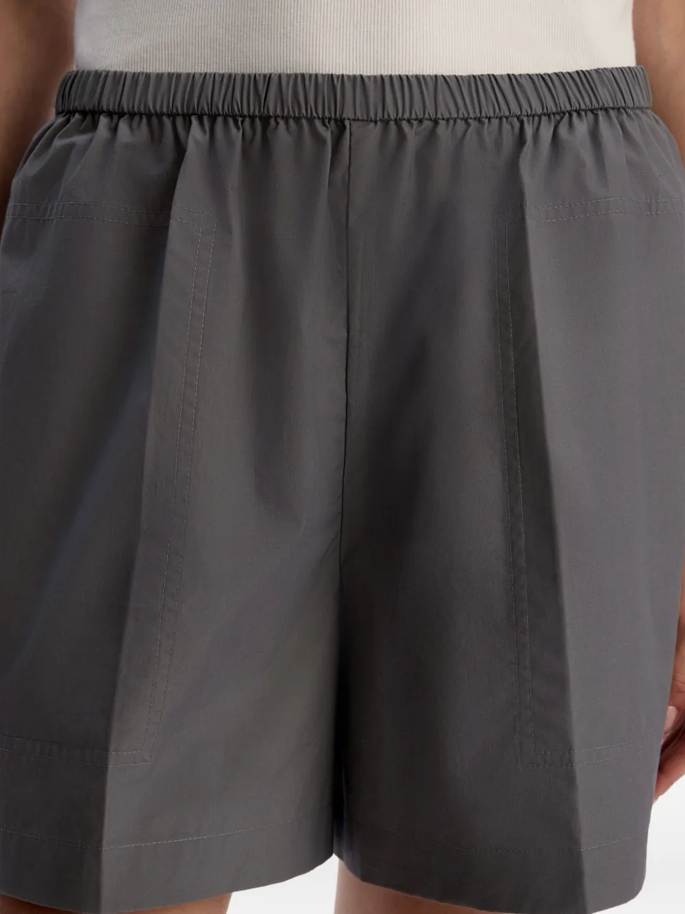 12 STOREEZ Katoenen shorts Grijs