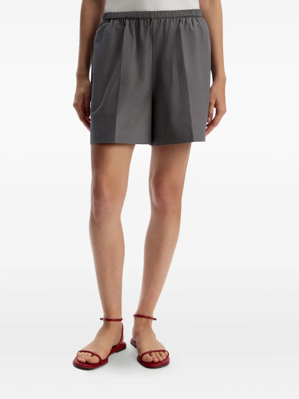 12 STOREEZ Katoenen shorts Grijs