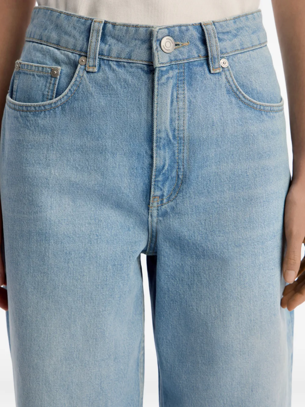 12 STOREEZ 415 jeans met wijde pijpen Blauw
