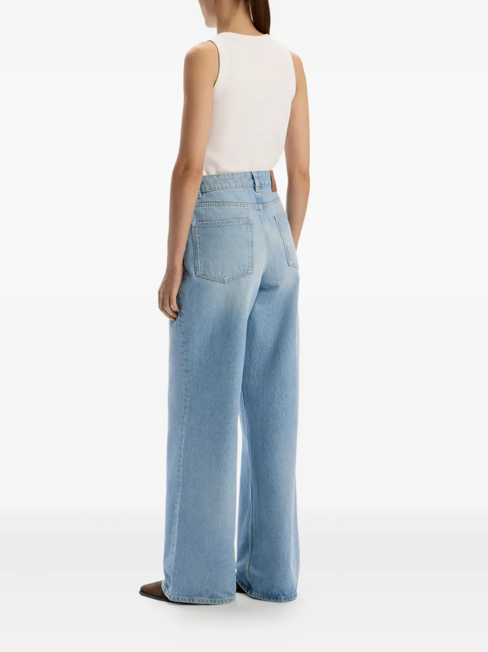 12 STOREEZ 415 jeans met wijde pijpen Blauw