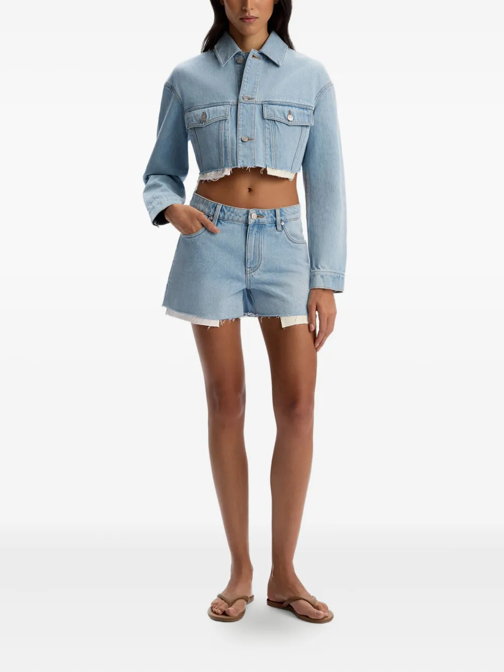 12 STOREEZ Denim shorts Blauw