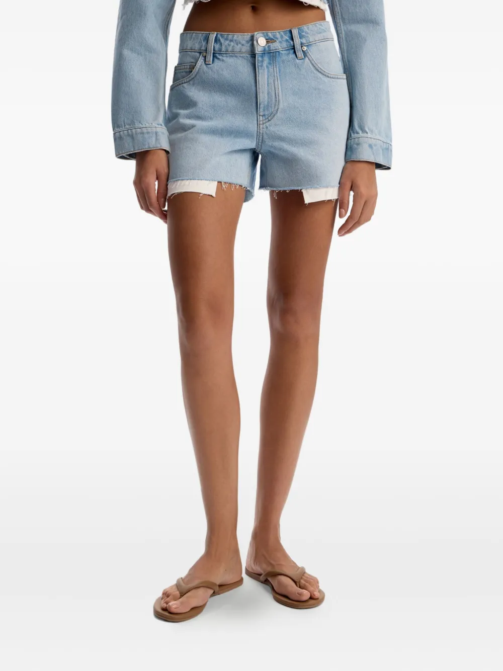 12 STOREEZ Denim shorts Blauw