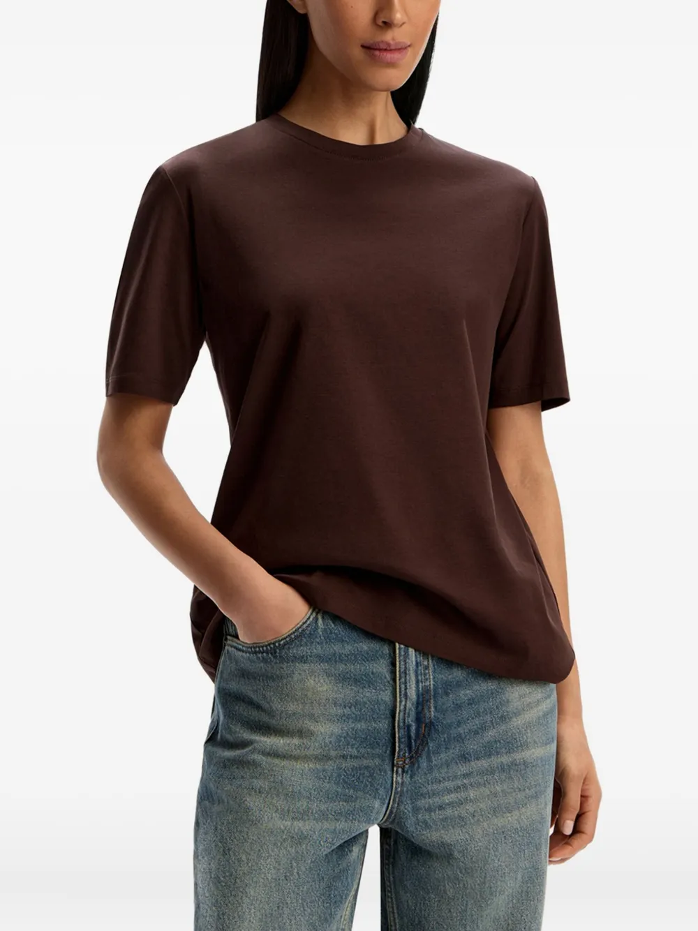 12 STOREEZ T-shirt met korte mouwen Bruin