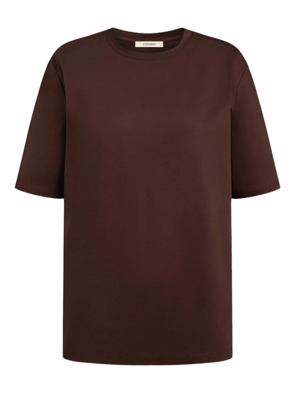 12 STOREEZ T-shirt met korte mouwen Bruin