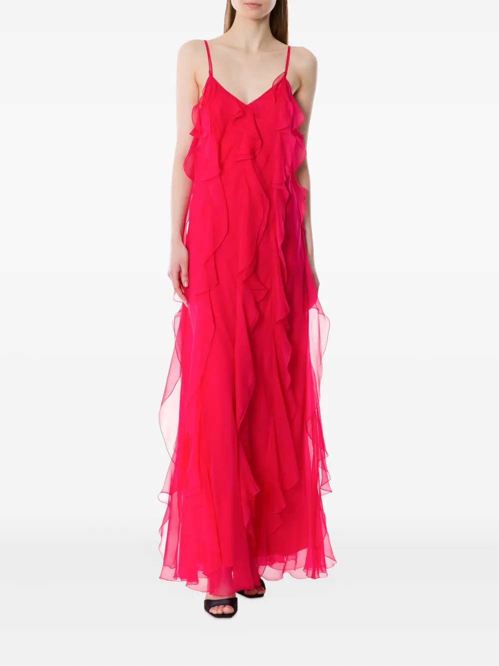 Alberta Ferretti ruffle-detail evening dress | Evening Dresses | Image 2