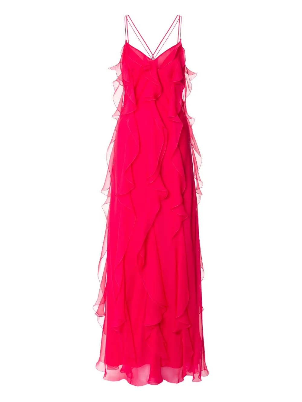 Alberta Ferretti Avondjurk met ruches Roze