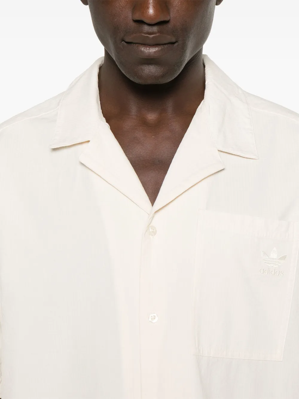 adidas Seersucker overhemd Beige