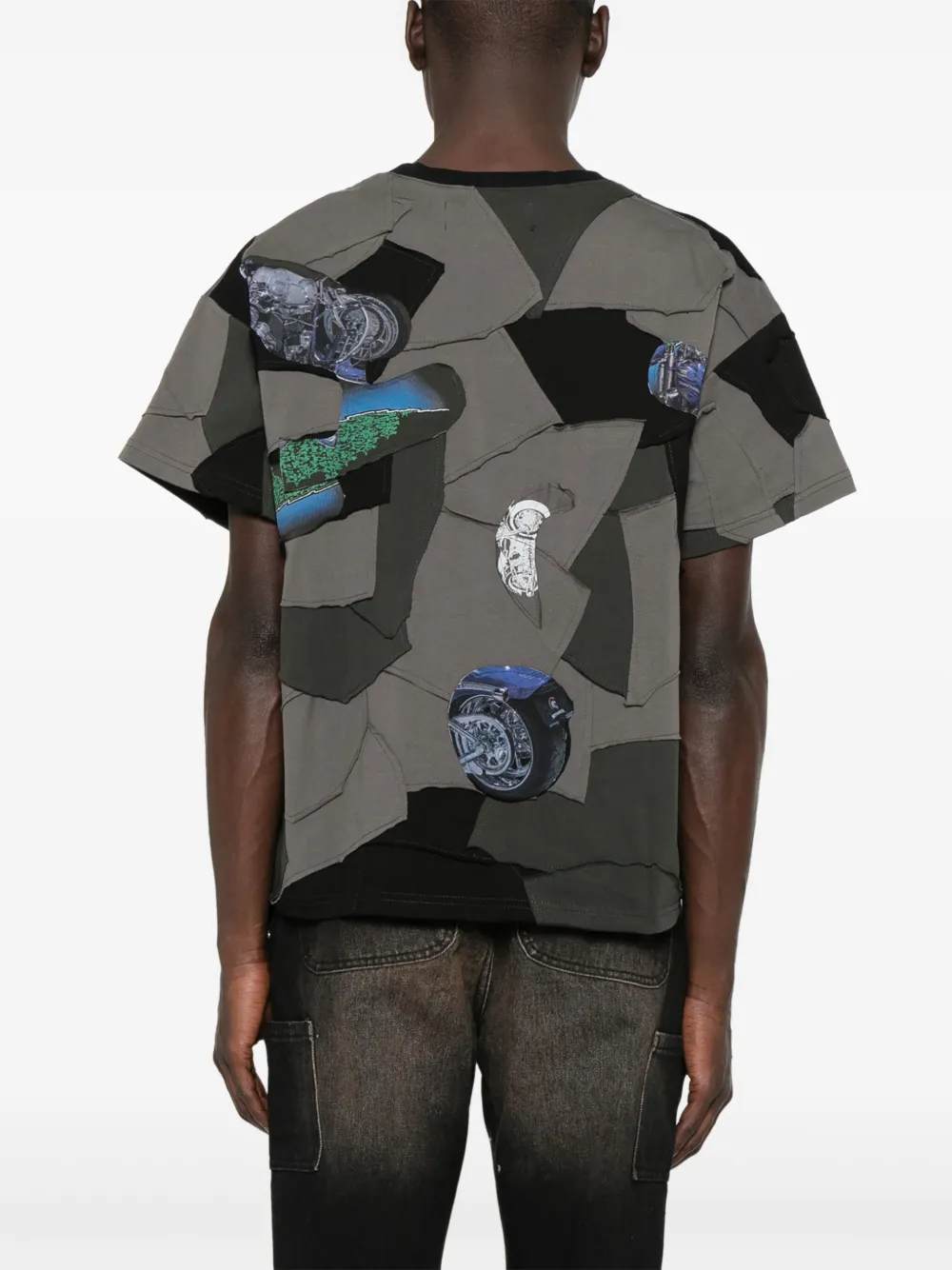 Who Decides War Moto Boro T-shirt Grijs