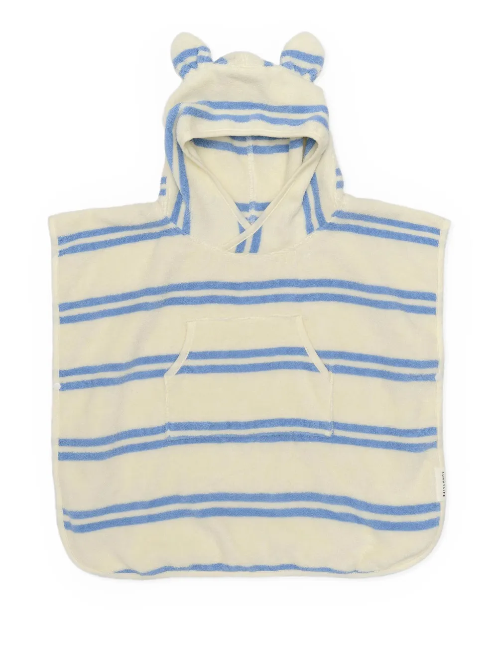 Sunnylife Kids Gestreepte badjas Blauw