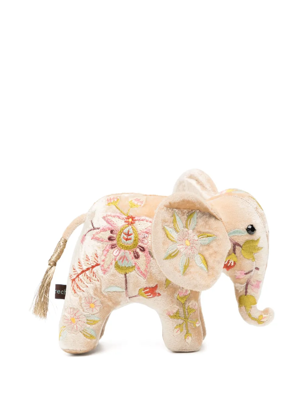 Anke Drechsel mini elephant embroidered soft toy | Blue | Image 1