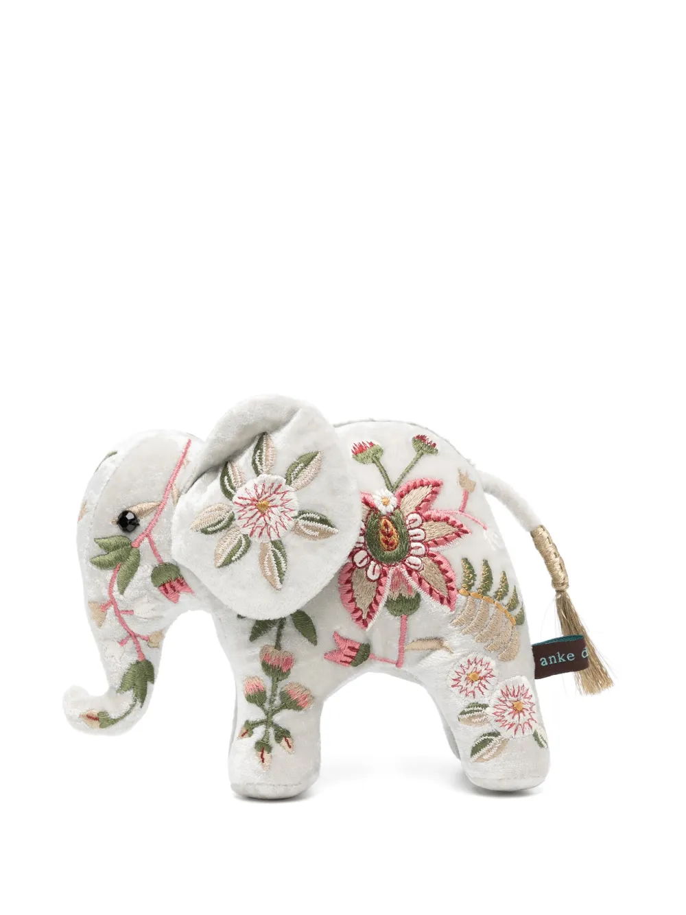 Anke Drechsel mini elephant embroidered soft toy |  Decorative Accessories | Image 2