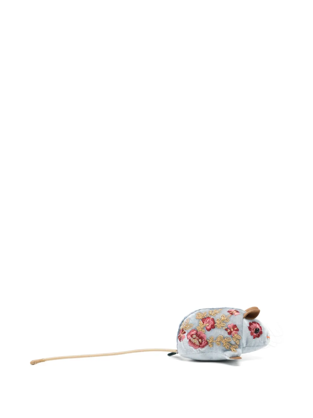 Anke Drechsel mouse embroidered soft toy | Blue | Image 1