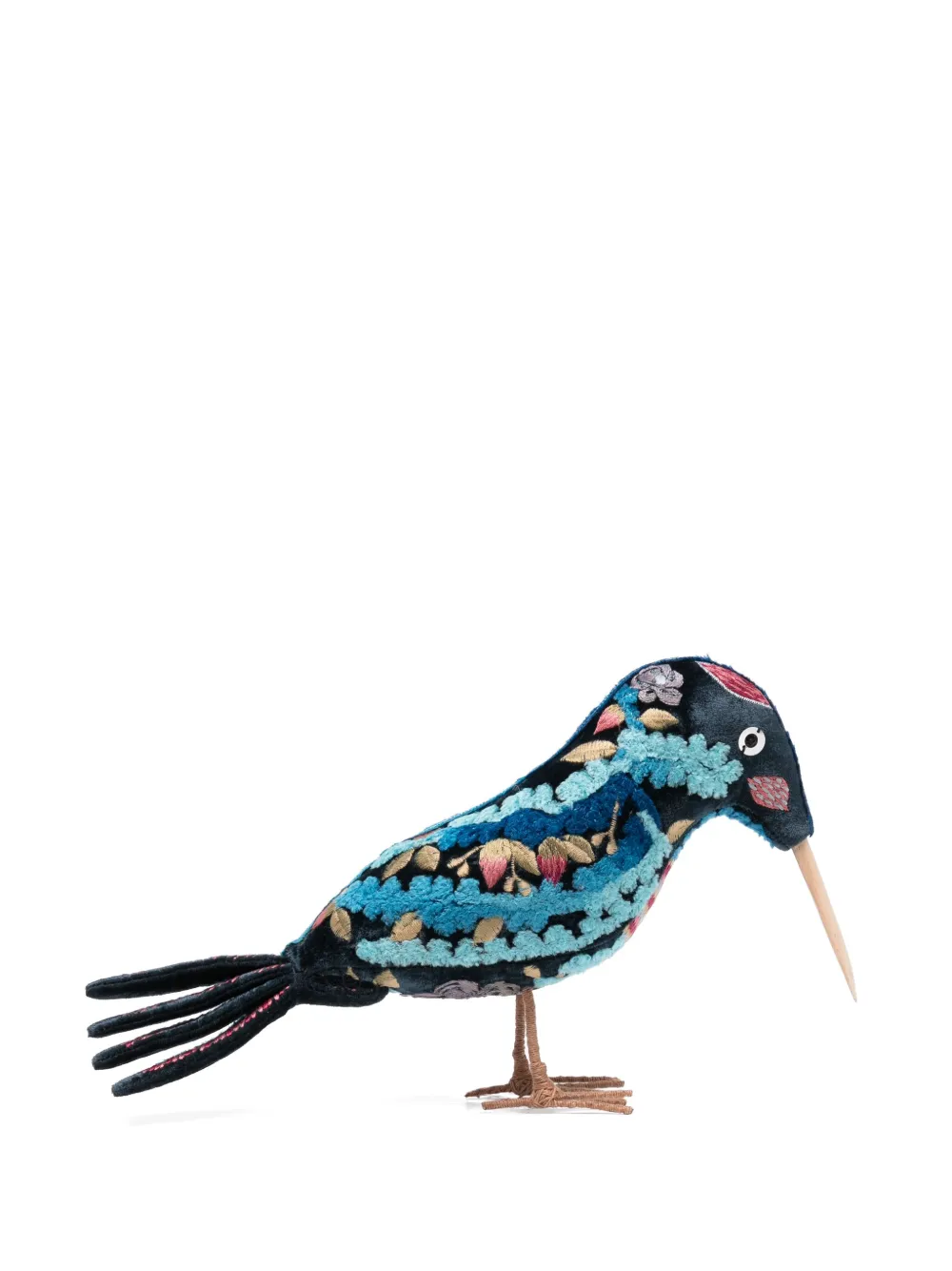 Anke Drechsel knigfisher embroidered soft toy | Blue | Image 1