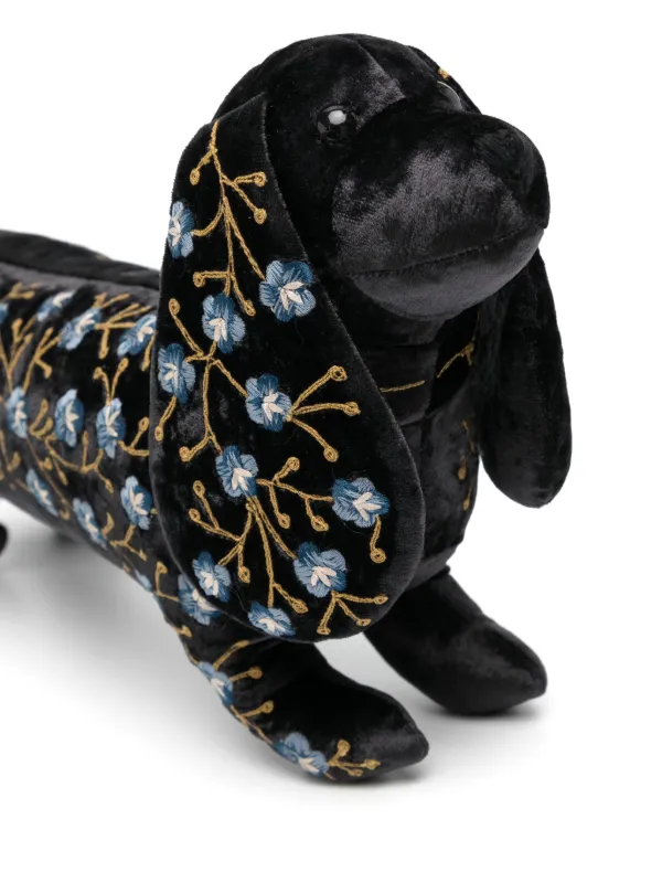 Anke Drechsel Dachshund Embroidered Soft Toy | Grey | FARFETCH JO