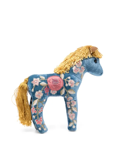 Anke Drechsel peluche en forma de caballo bordado