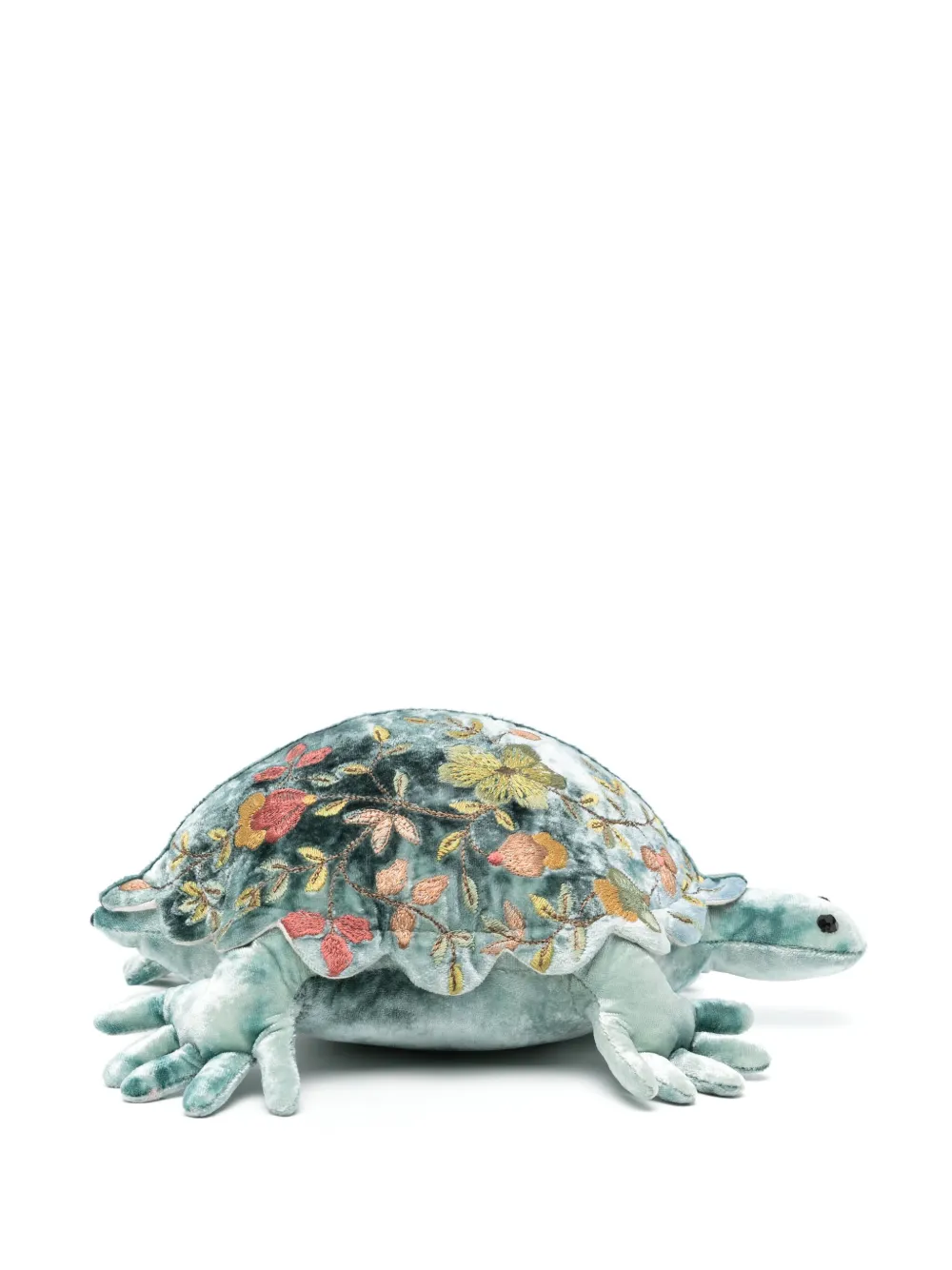 Anke Drechsel turtle small embroidered soft toy | Blue | Image 1