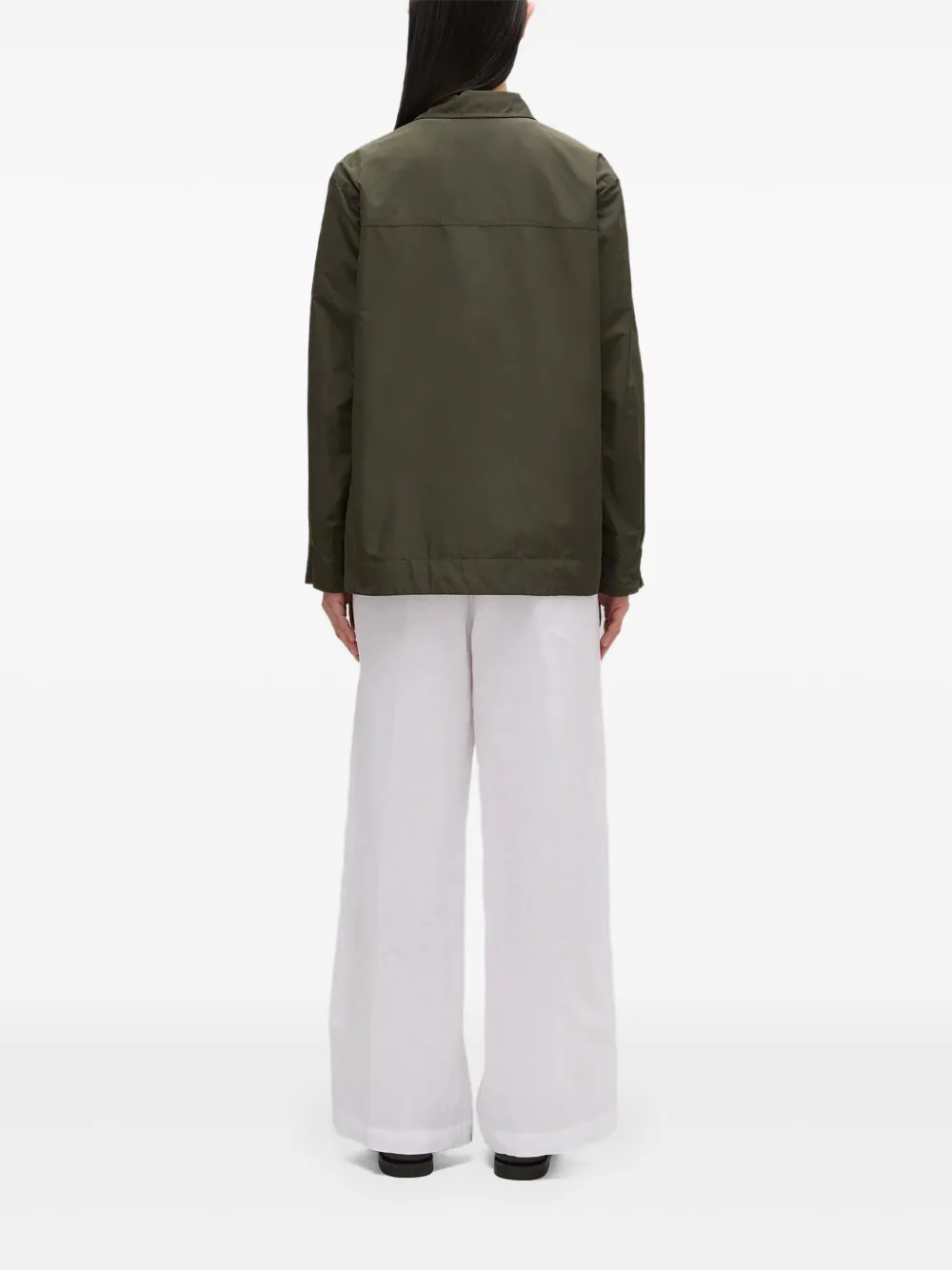 ASPESI Shirtjack met klassieke kraag Groen