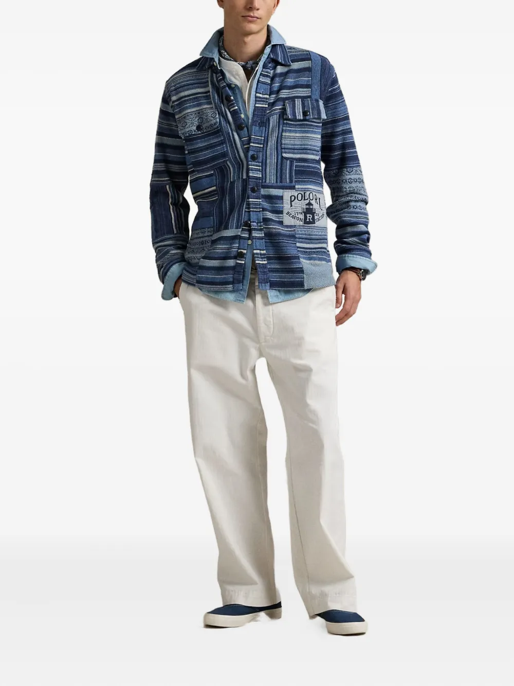 Polo Ralph Lauren Vest met patchwork Blauw