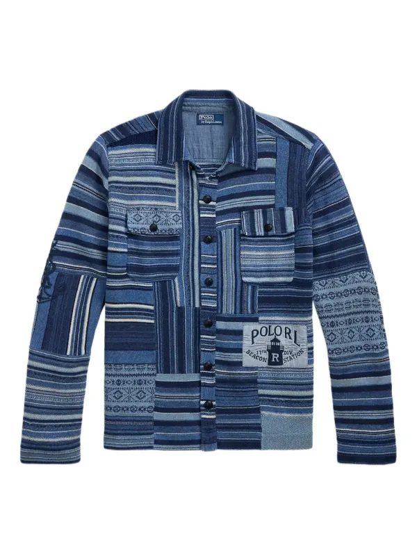 Polo Ralph Lauren パッチワーク カーディガン | ブルー