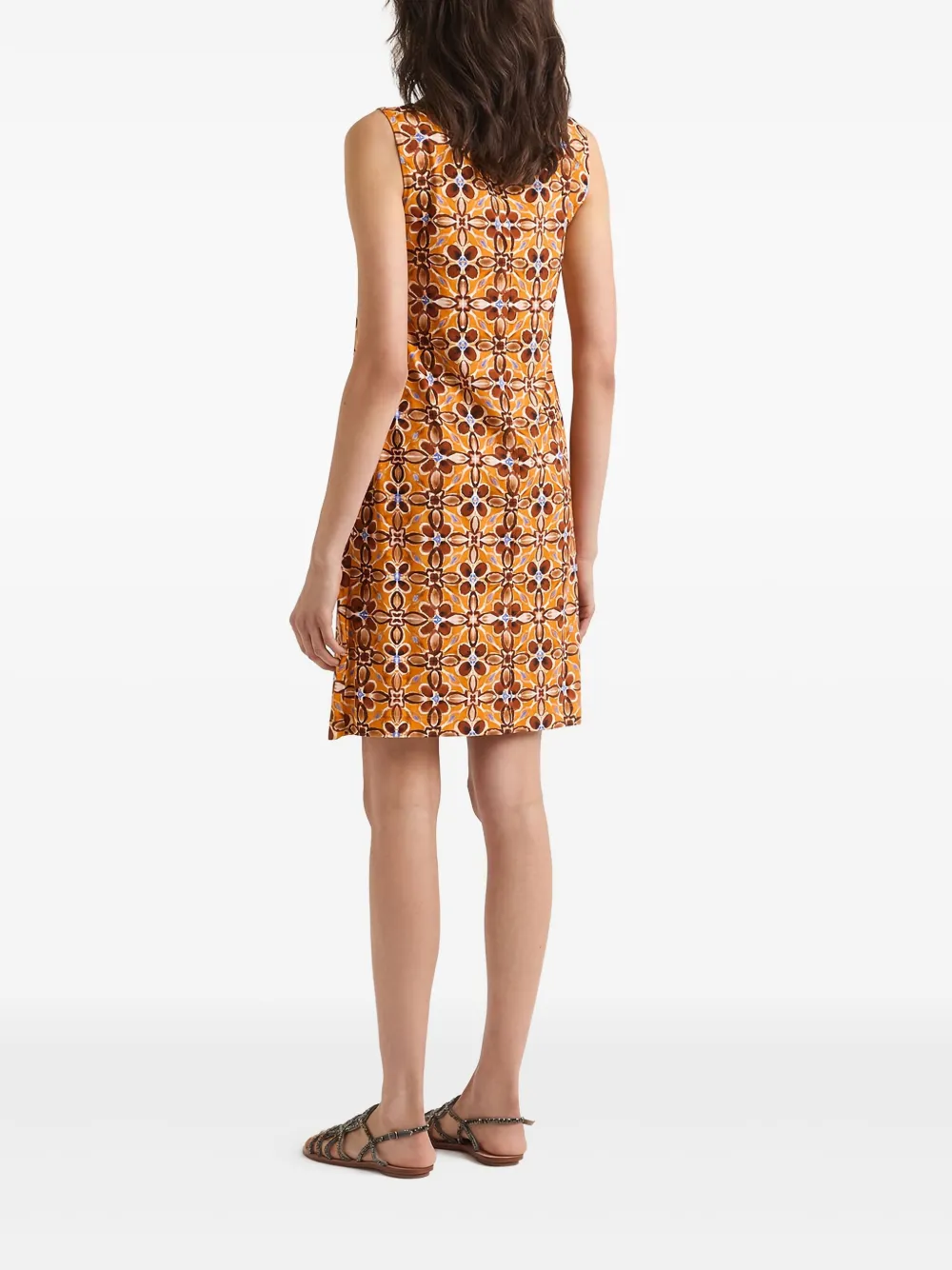 MALIPARMI Jurk met print Oranje