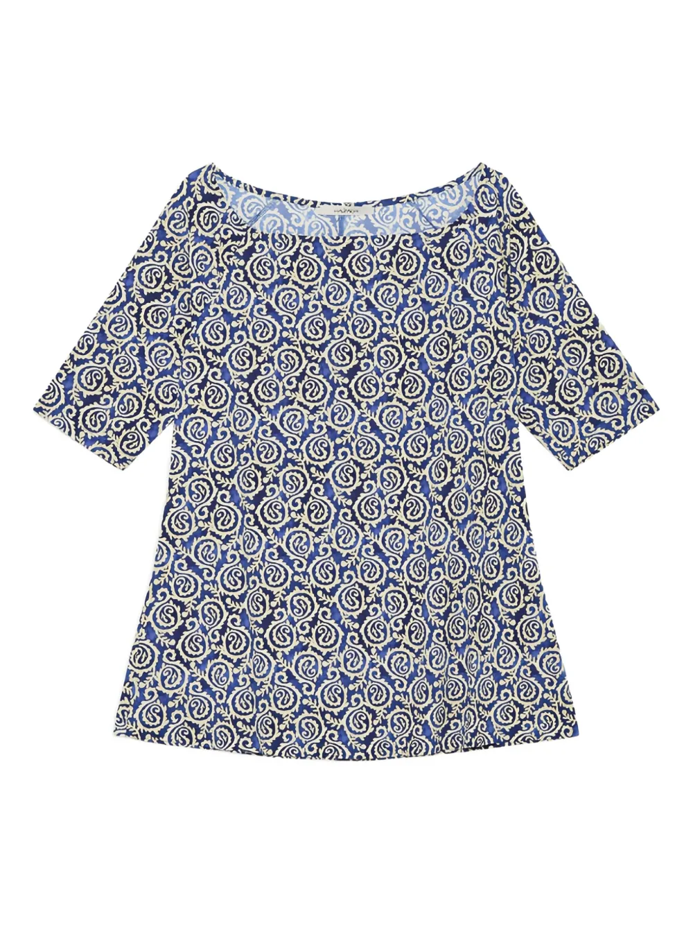 MALIPARMI printed boat-neck top | Blue | Image 1
