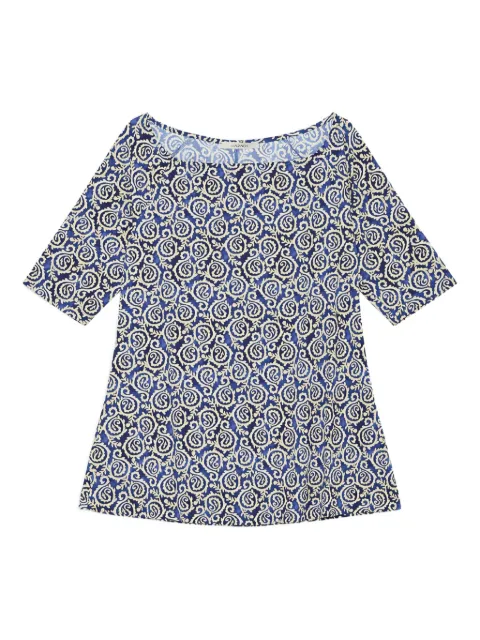 MALIPARMI printed boat-neck top