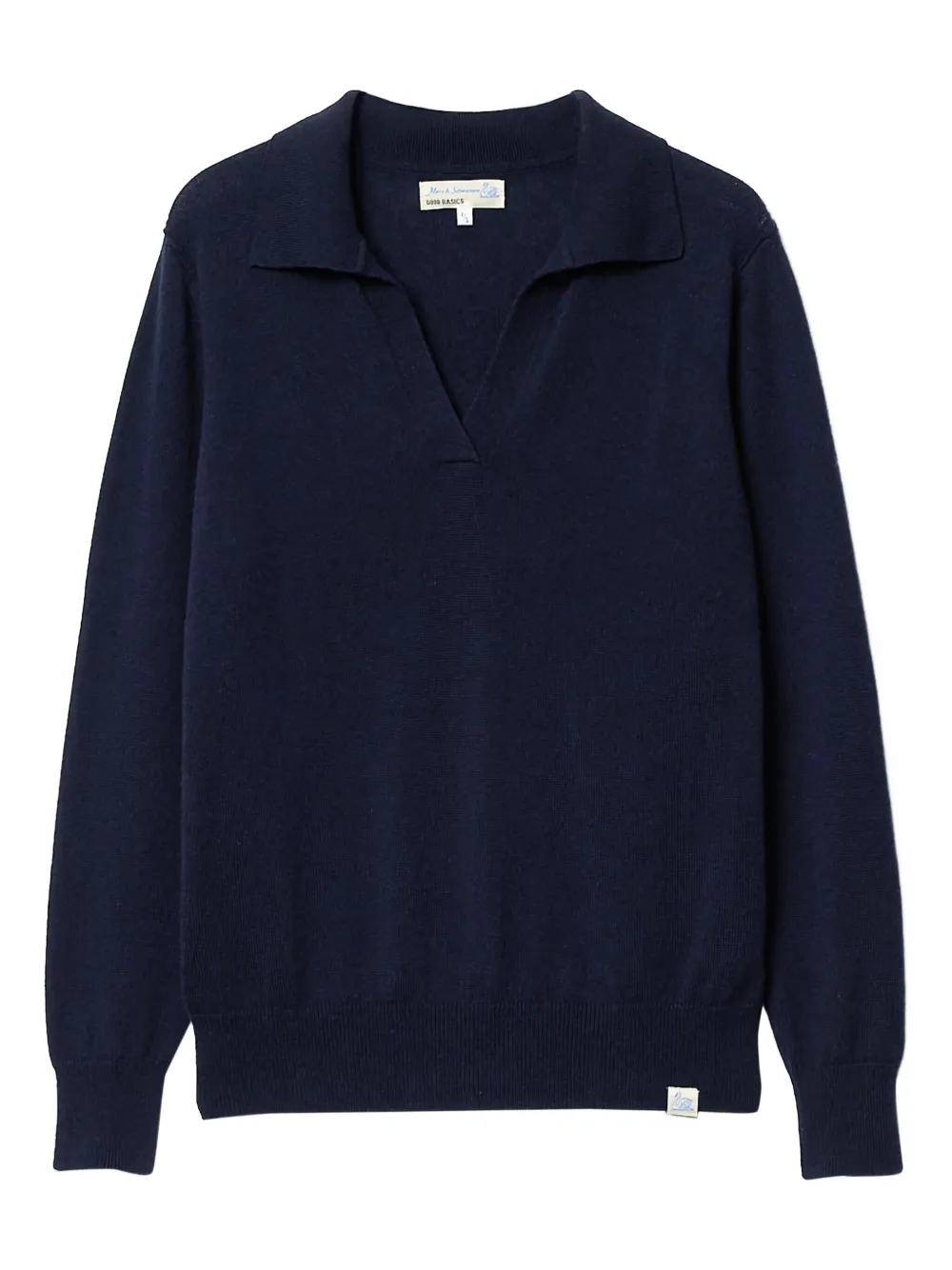 knitted polo top