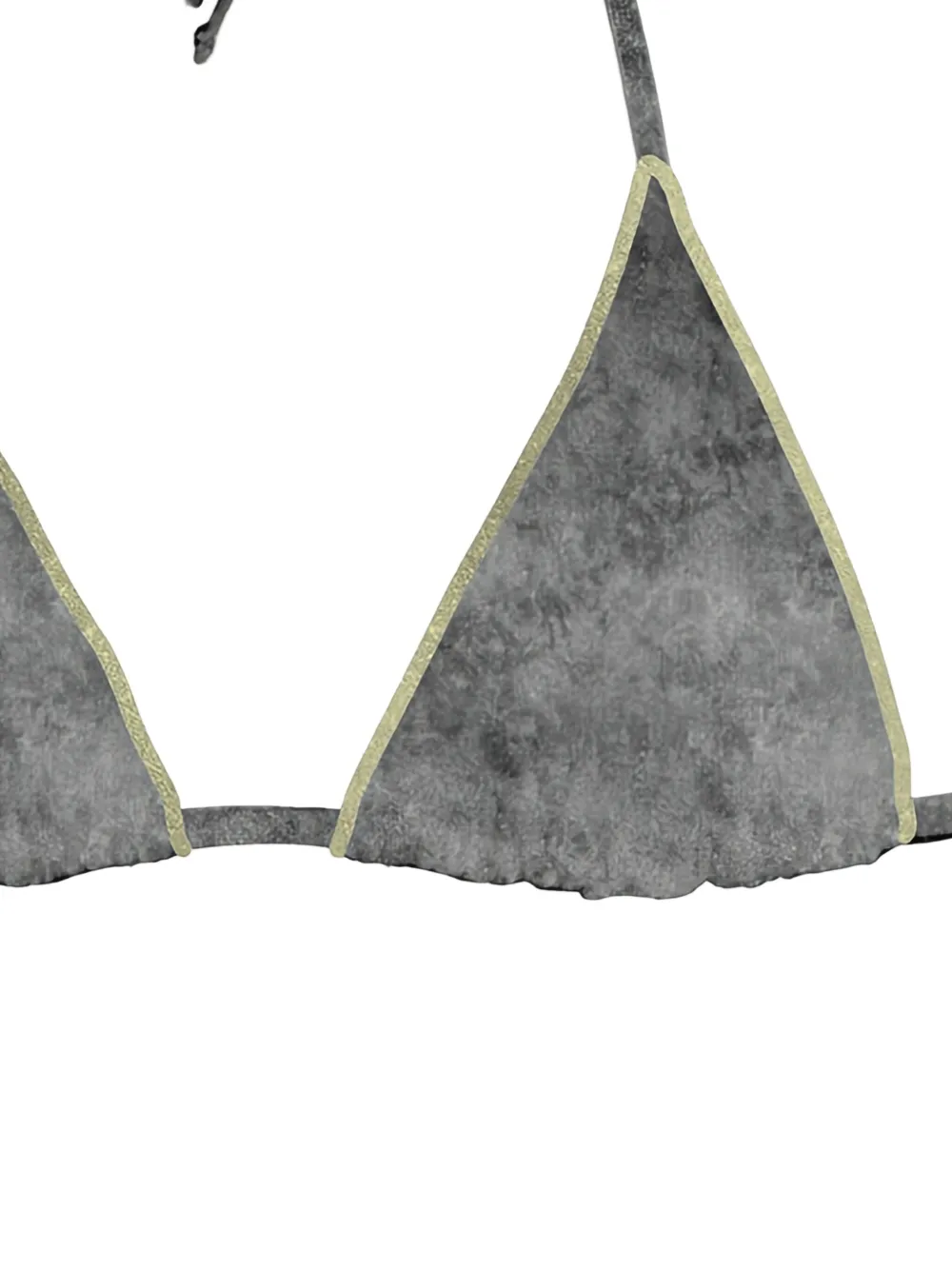 MC2 Saint Barth triangle-trim bikini bra Grijs