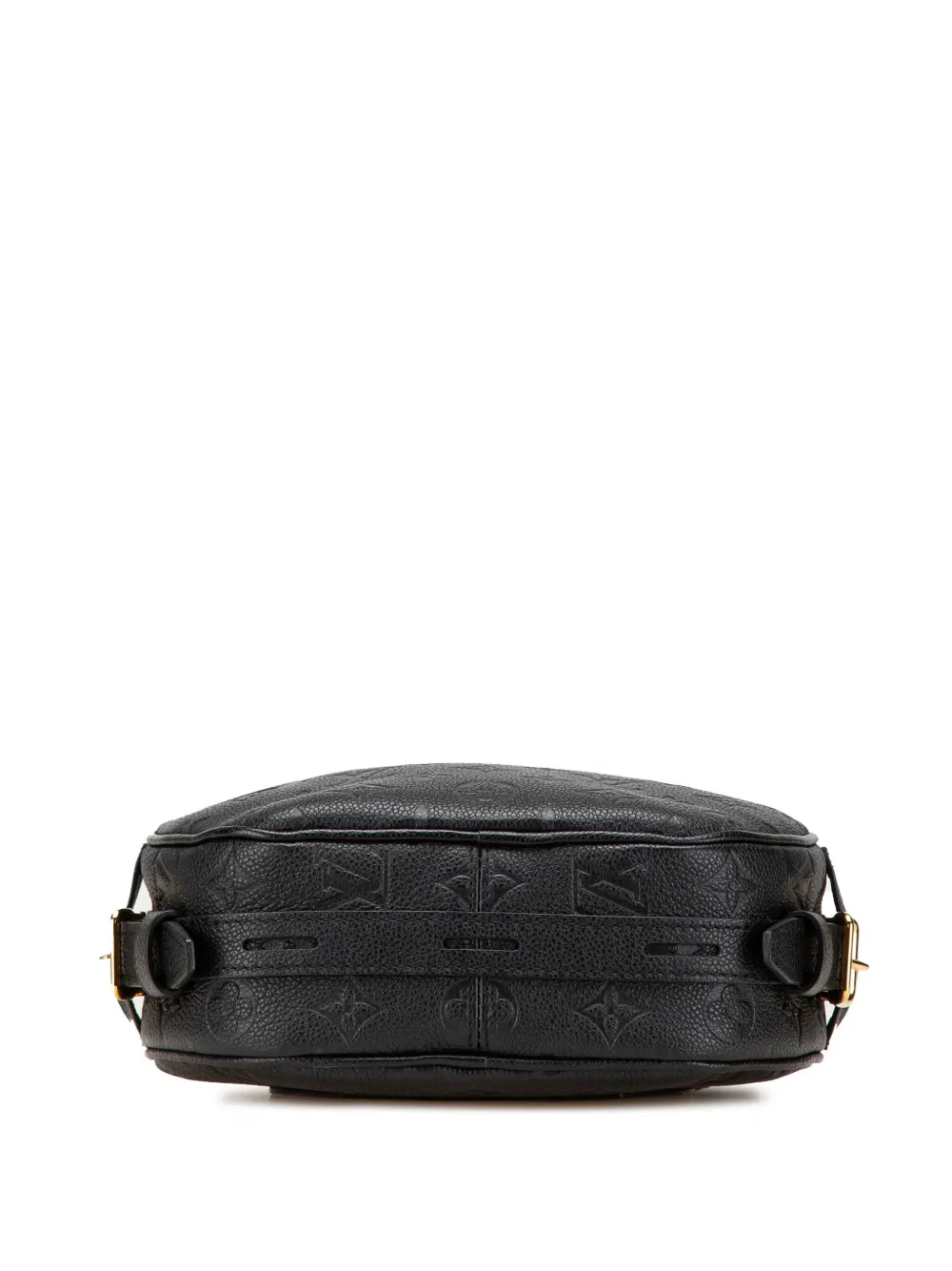 Pre-owned Louis Vuitton 2020 Monogram Empreinte Boite Chapeaux Souple Mm Crossbody Bag In Black