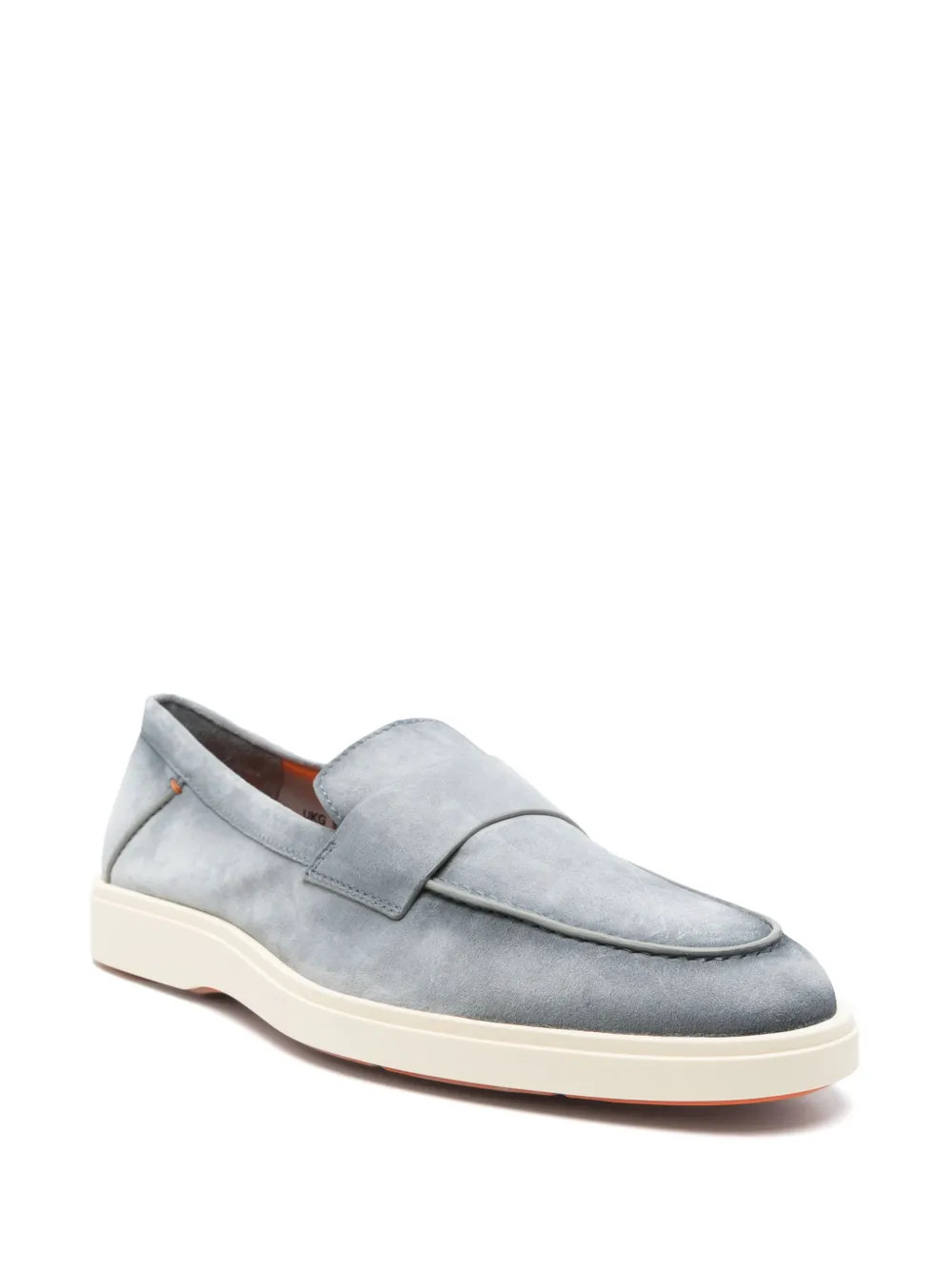 Santoni Suède loafers - Blauw