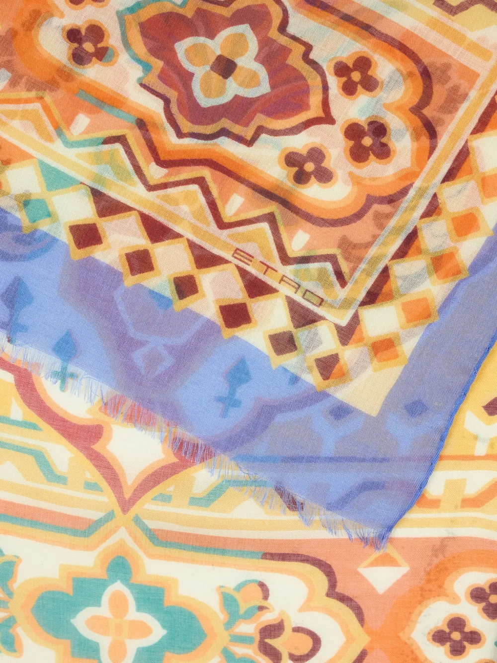 ETRO Sjaal met print - Geel