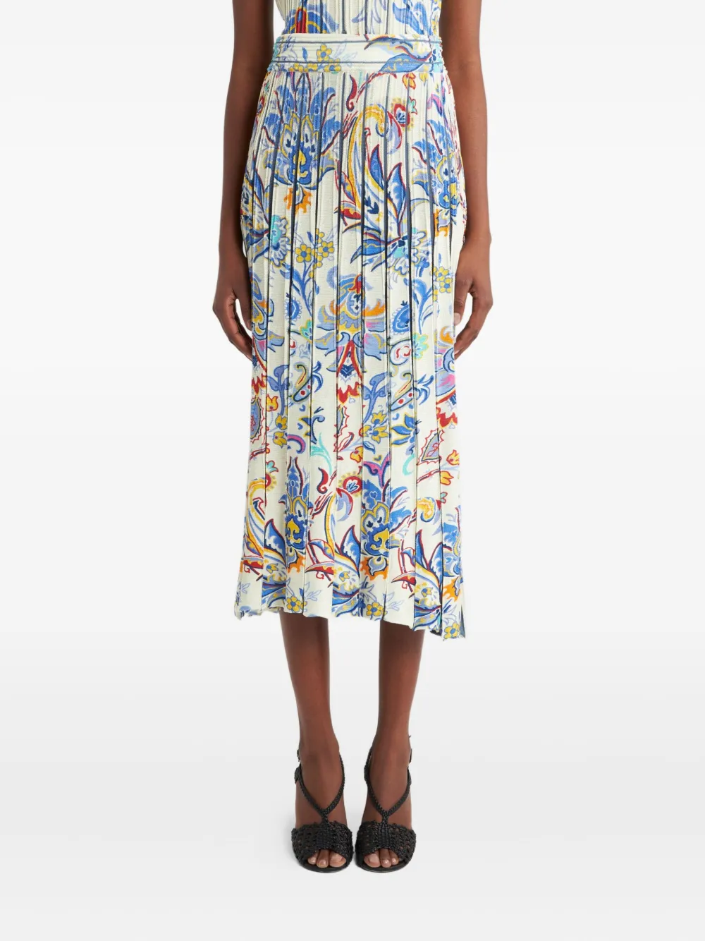 ETRO Midi-rok met print Beige