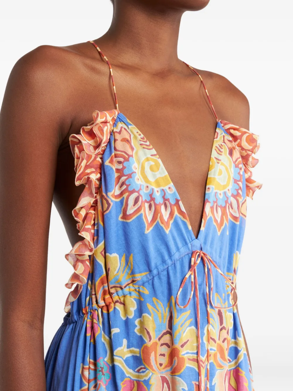 ETRO Jurk met print Blauw