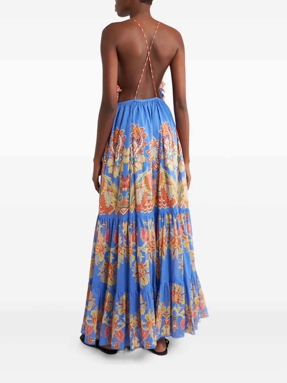 ETRO Jurk met print Blauw