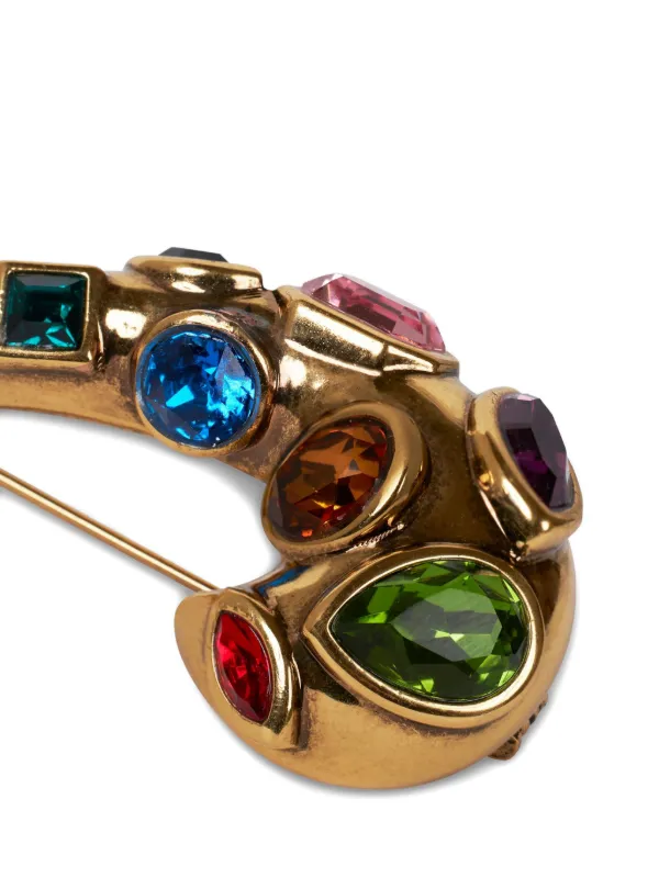 ETRO ペイズリーブローチ | ゴールドトーン | FARFETCH JP