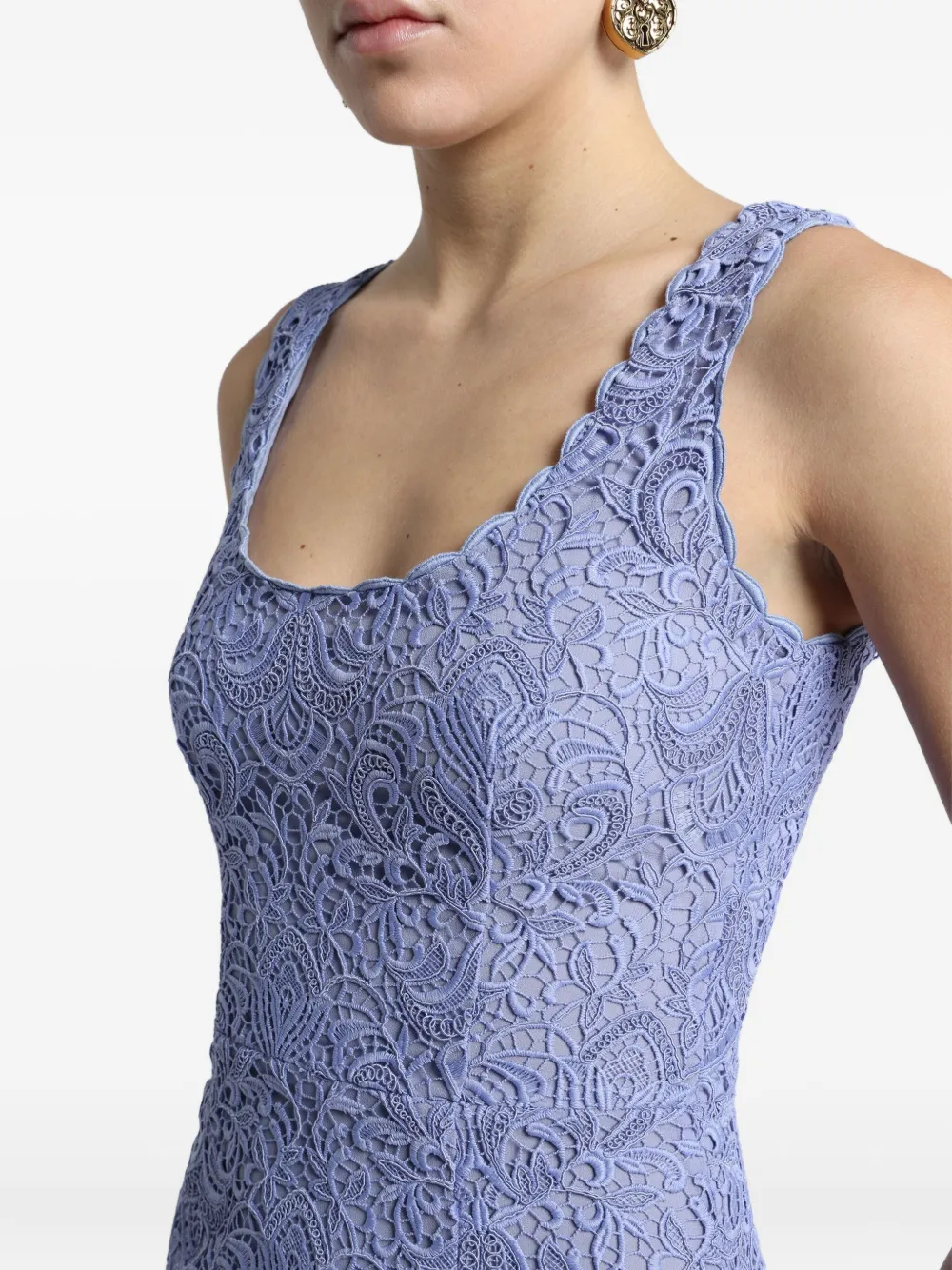 ETRO Macramé mini-jurk Paars
