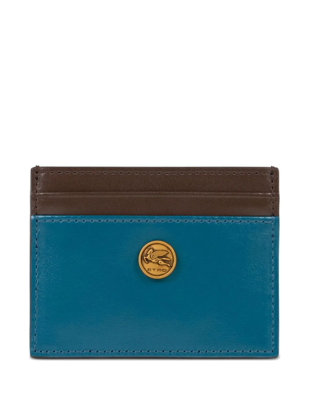 ETRO Pasjeshouder met logoplakkaat Blauw