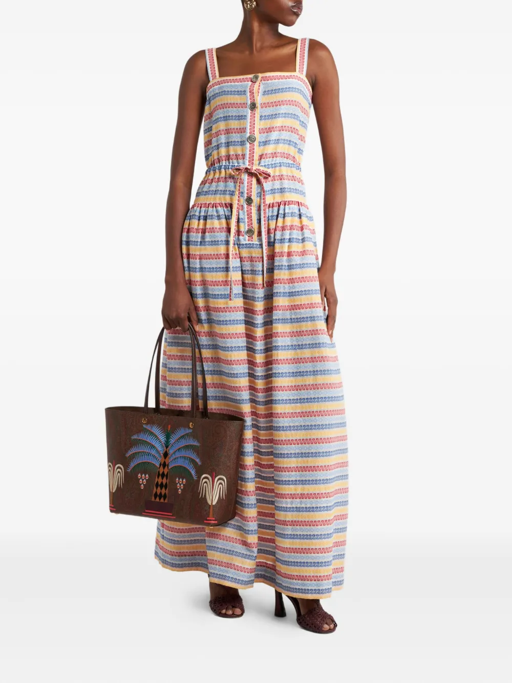 ETRO Gestreepte jurk Blauw