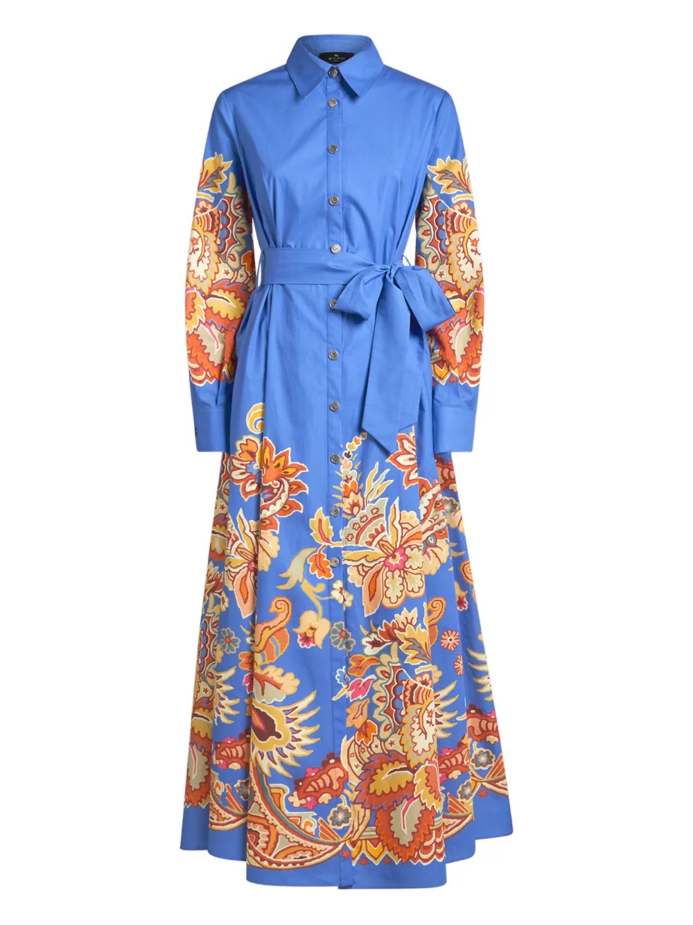 ETRO Jurk met print Blauw