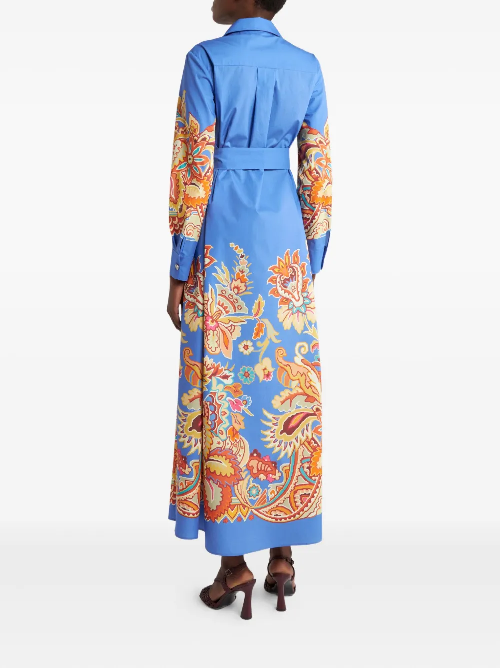 ETRO Jurk met print Blauw