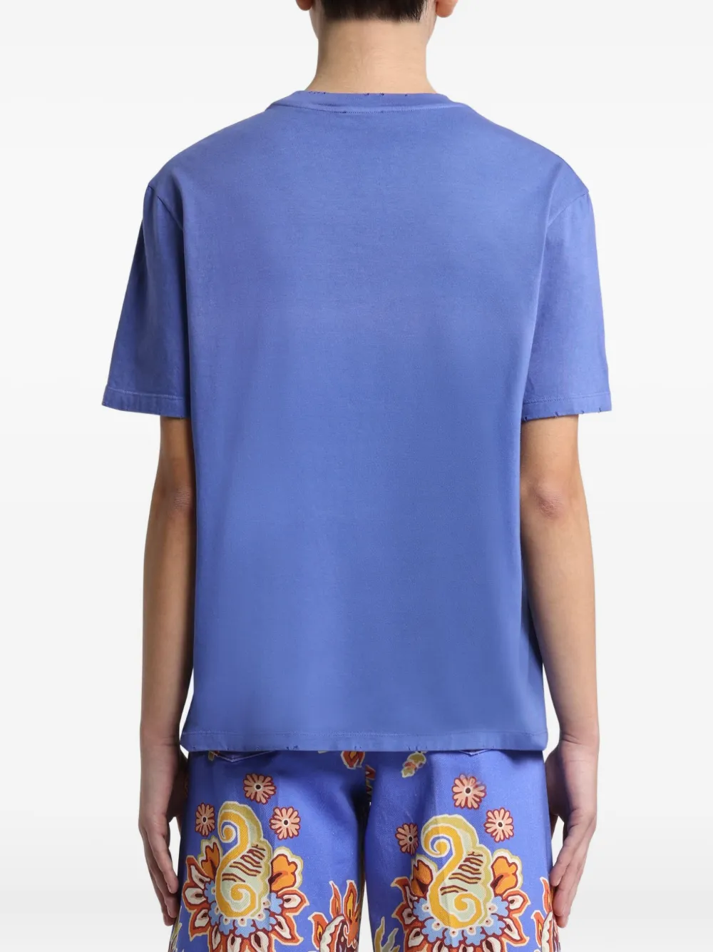 ETRO x Agostino Iacurci T-shirt met print Blauw