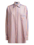 ETRO striped muslin shirt - Orange