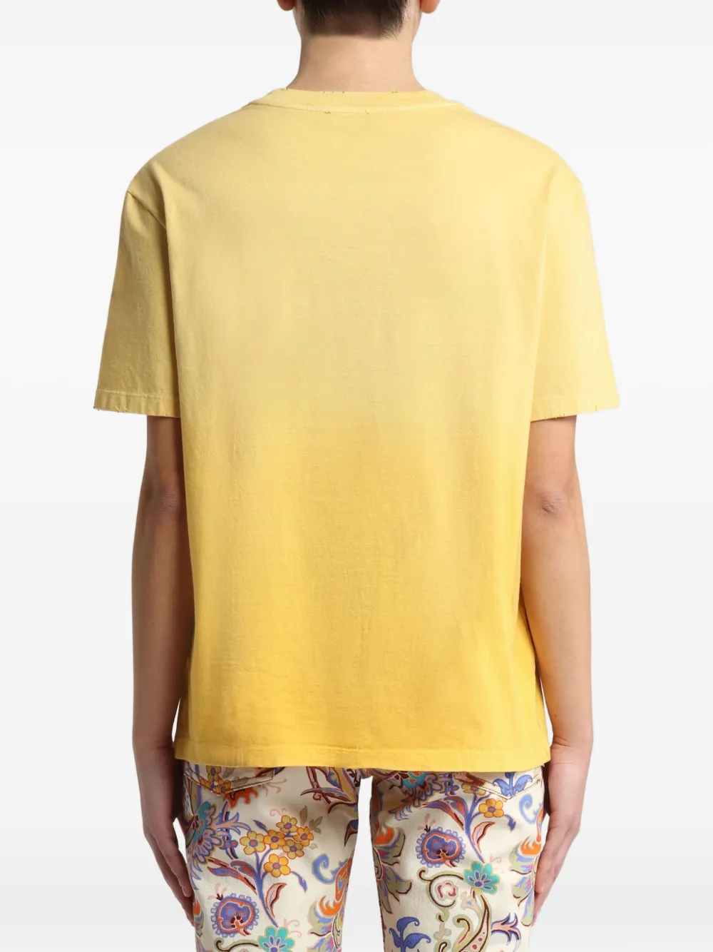 ETRO x Agostino T-shirt met lacurci-print Geel