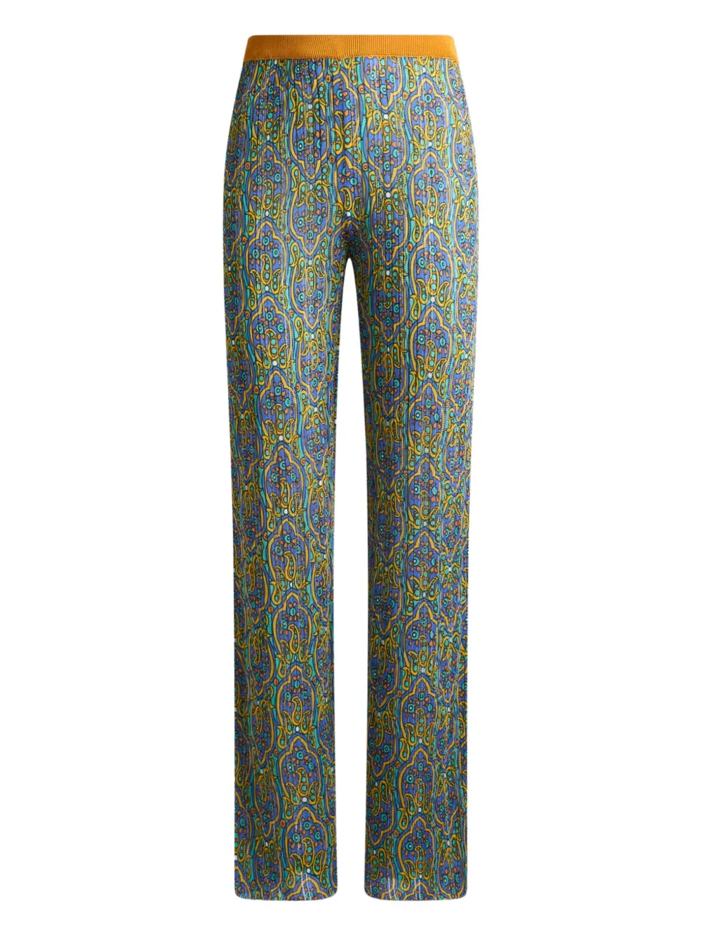 ETRO Broek met print Blauw