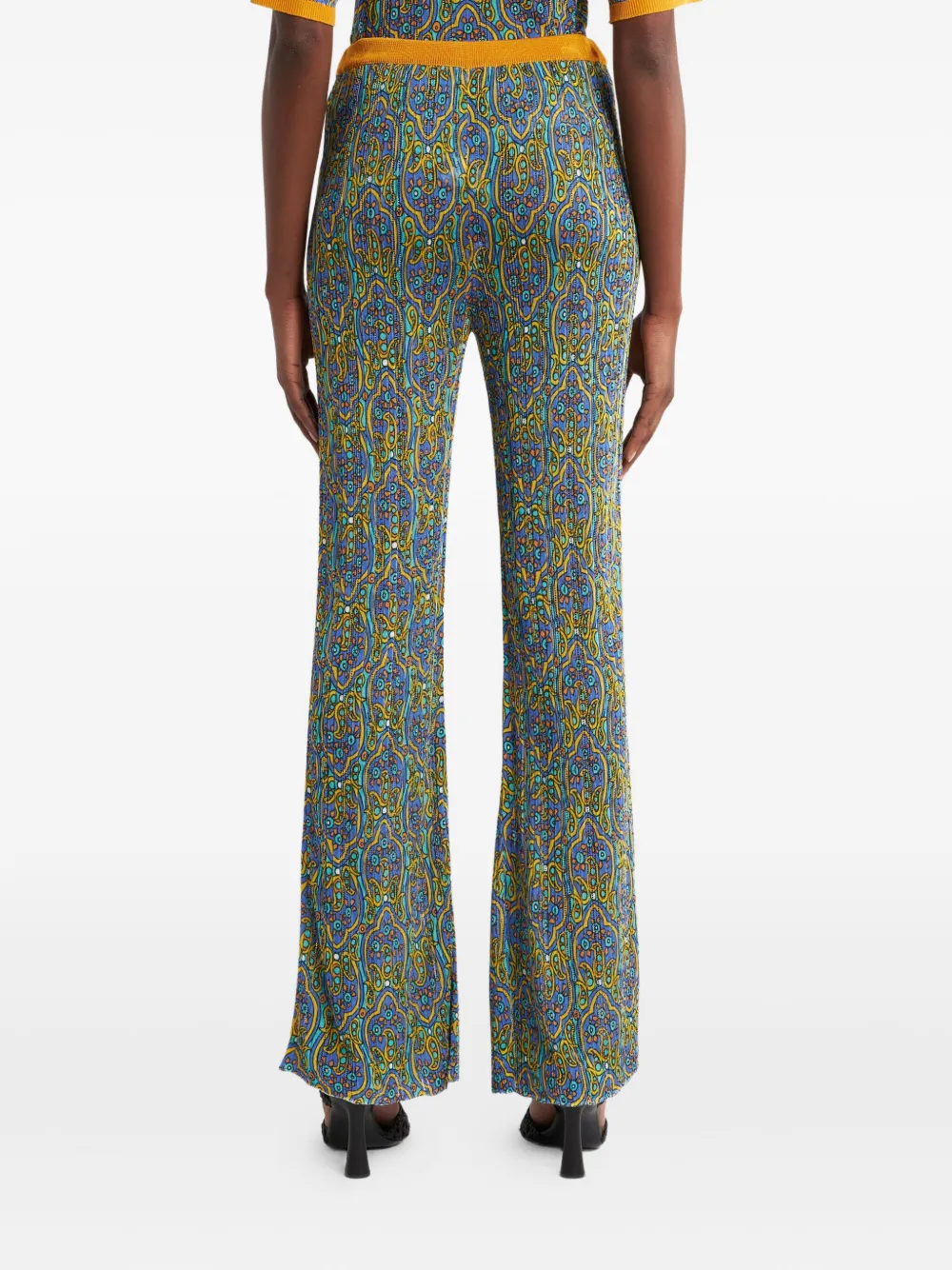 ETRO Broek met print Blauw